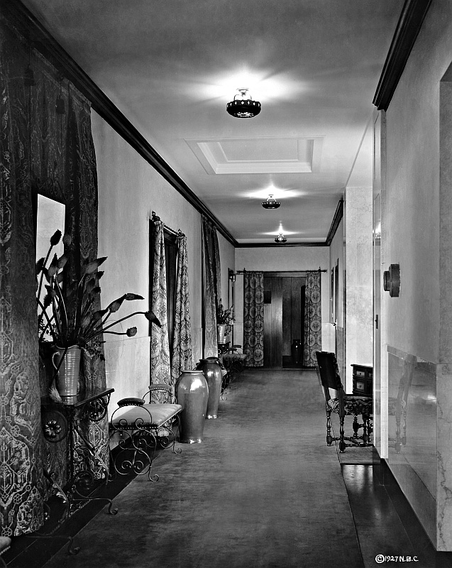 Hallway adjoining studios