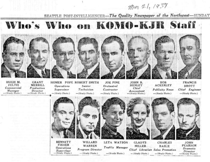 KOMO-KJR Staff