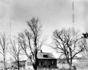 W1XBS transmitter building - exterior