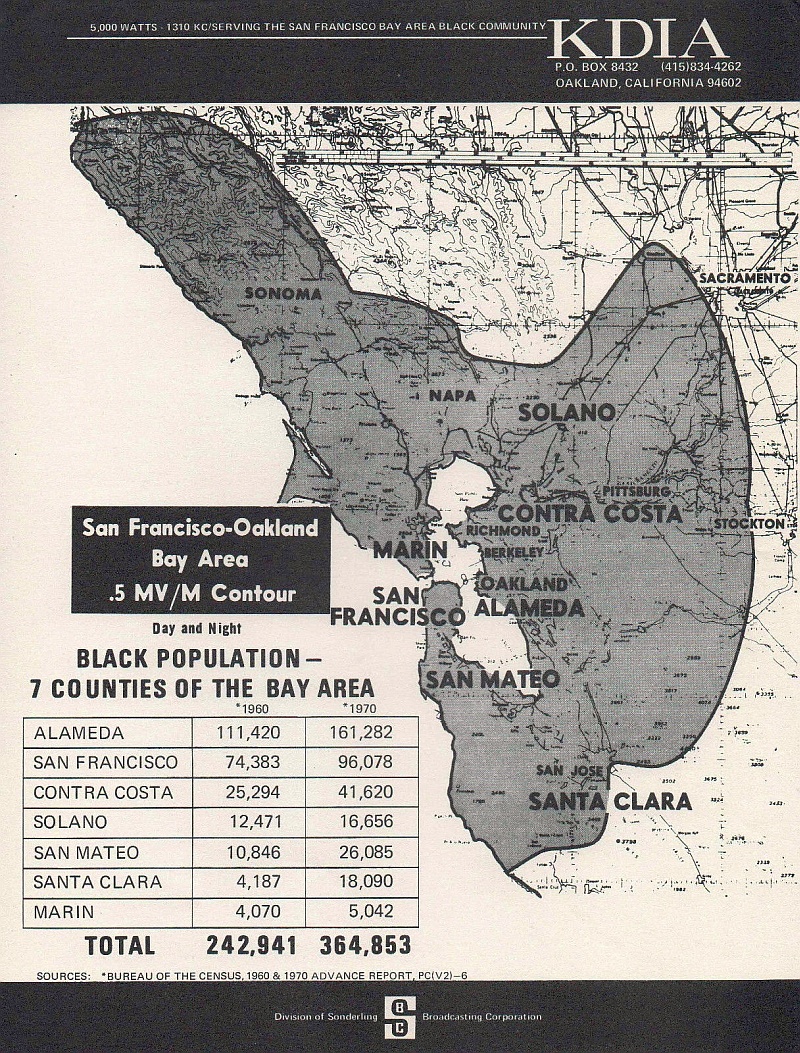 KDIA Coverage Map