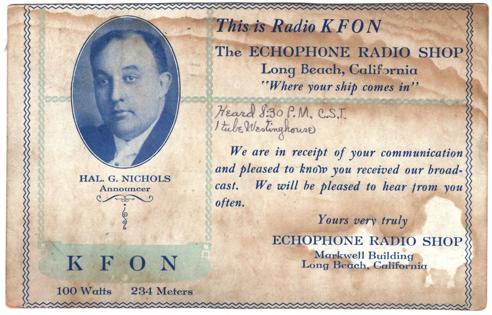 KFON QSL Card