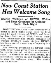 KFWB welcome song