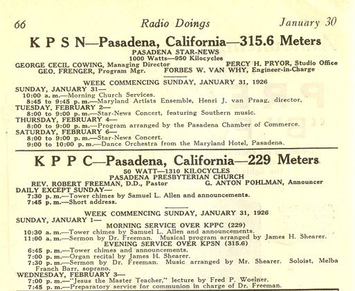 Program schedule