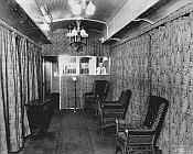 WHBL'S railroad car studio