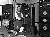 Herrold at KQW transmitter