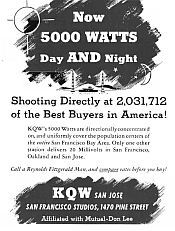 KQW ad 1940